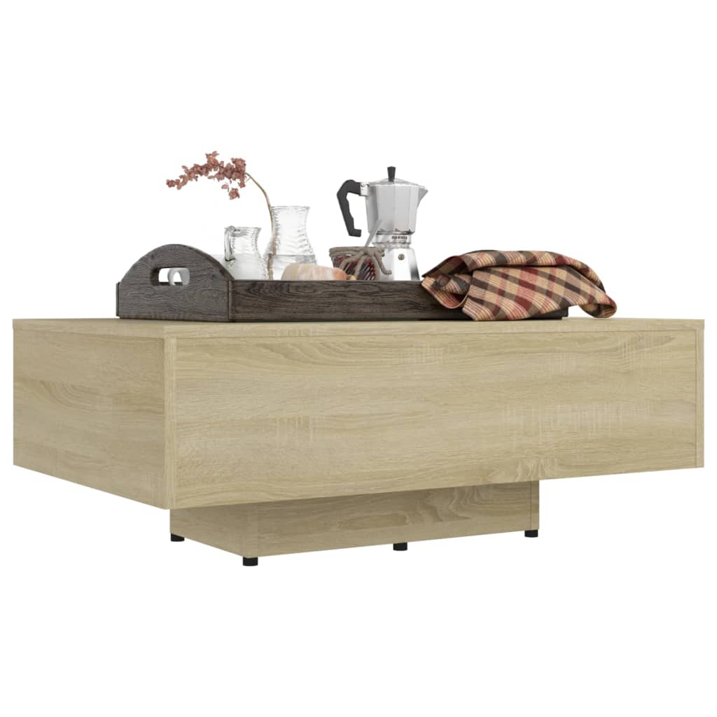 Table basse Chêne sonoma 85x55x31 cm Bois d'ingénierie - XIOS