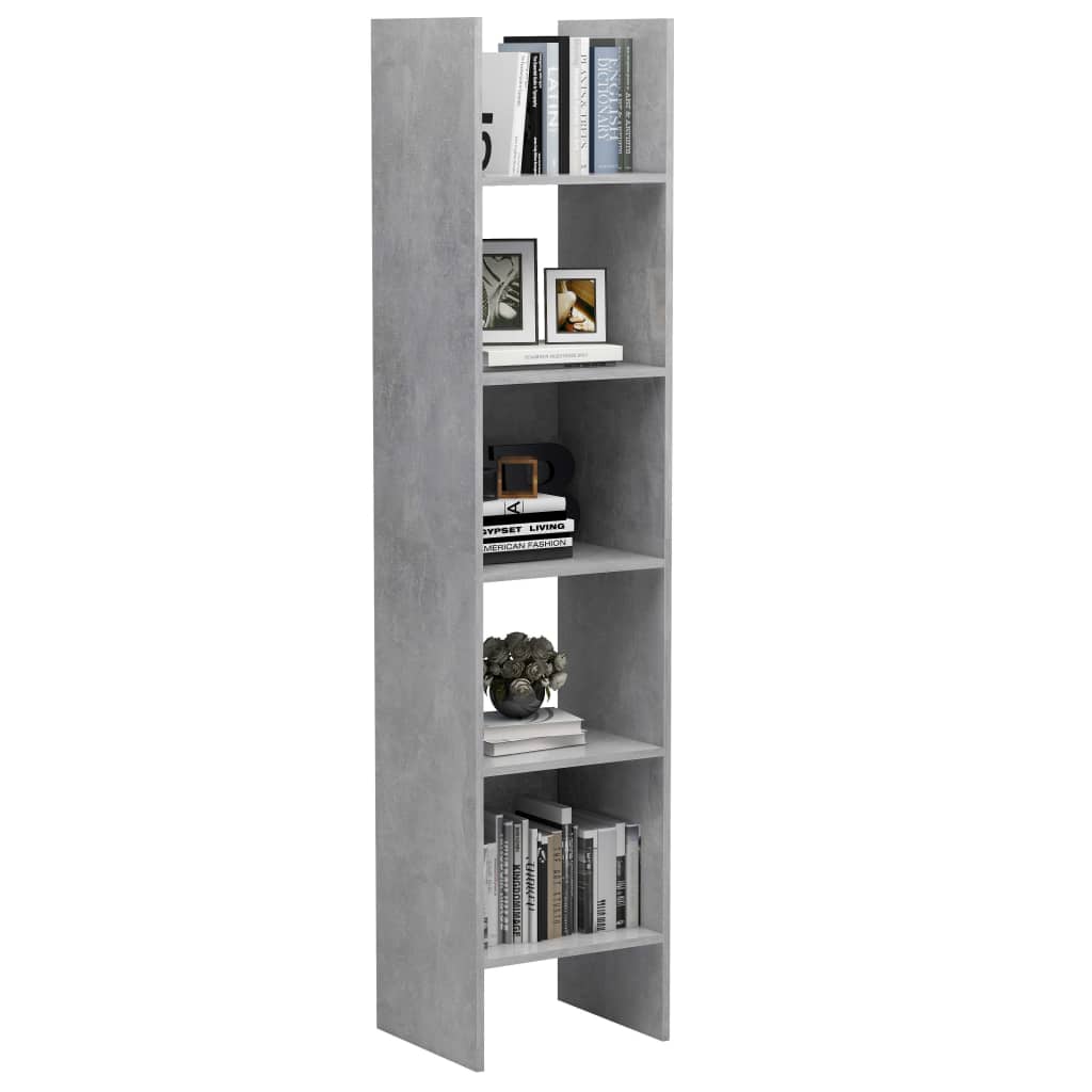 Bibliothèque Gris béton 40x35x180 cm Bois d’ingénierie Bibliothèques vidaXL
