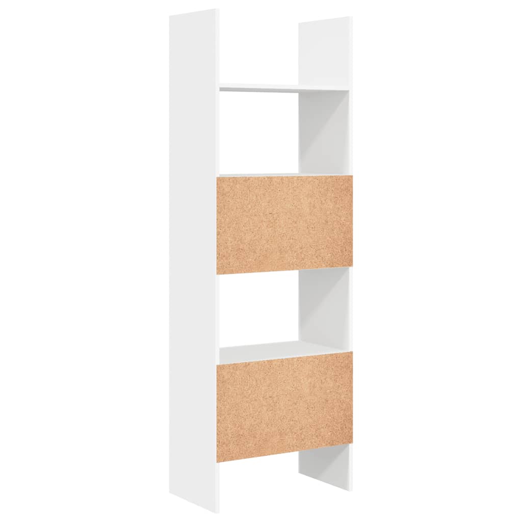 Bibliothèque Blanc 60x35x180 cm Bois d’ingénierie - XIOS