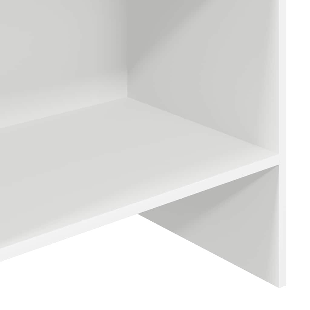 Bibliothèque Blanc 60x35x180 cm Bois d’ingénierie - XIOS