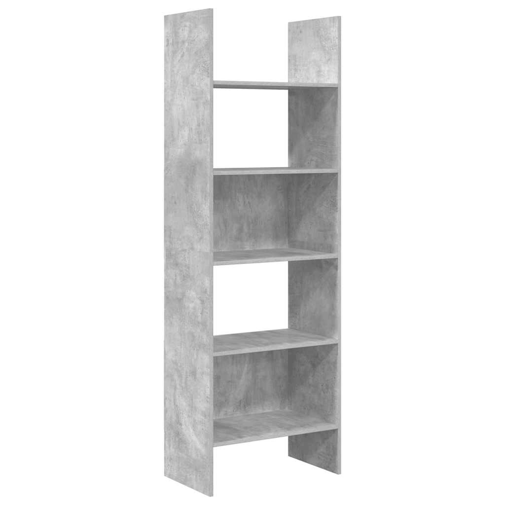 Bibliothèque Gris béton 60x35x180 cm Bois d’ingénierie - XIOS