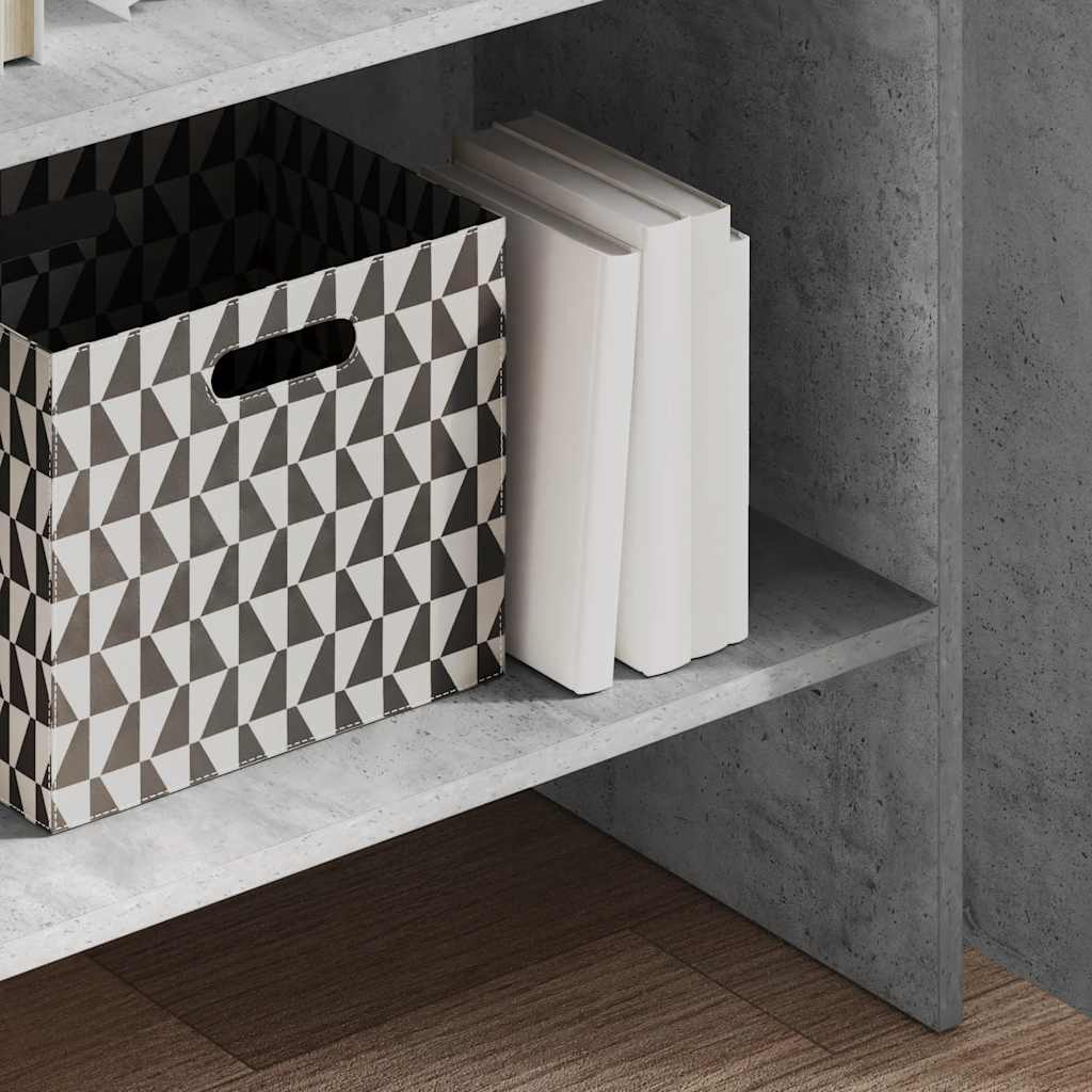 Bibliothèque Gris béton 60x35x180 cm Bois d’ingénierie - XIOS