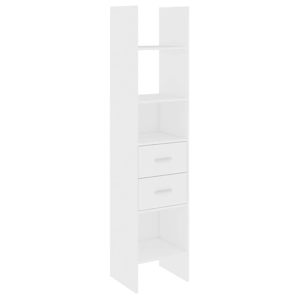 Bibliothèque Blanc 40x35x180 cm Bois d'ingénierie - XIOS