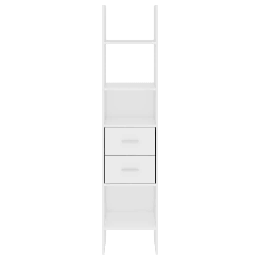 Bibliothèque Blanc 40x35x180 cm Bois d'ingénierie - XIOS