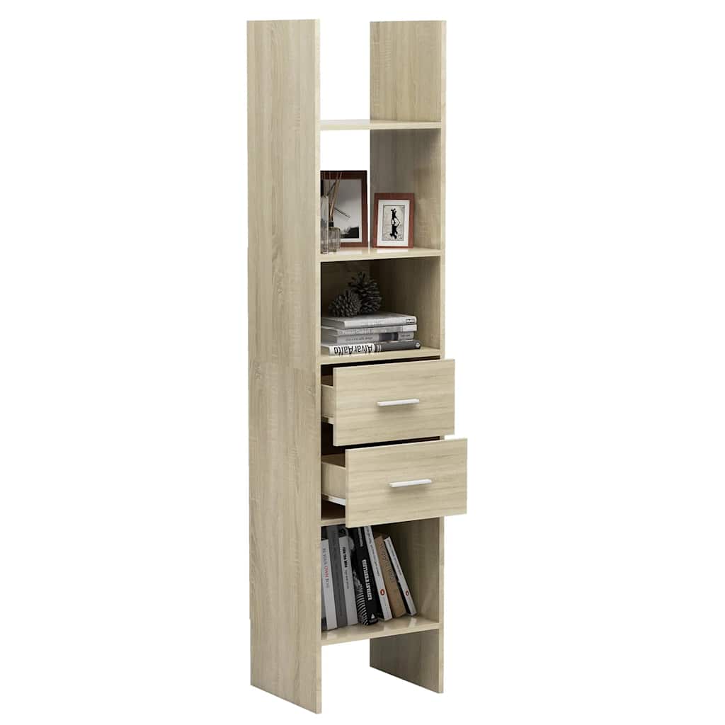 Bibliothèque Chêne sonoma 40x35x180 cm Bois d’ingénierie - XIOS