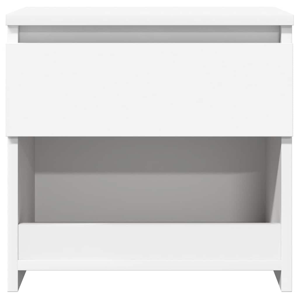 Tables de chevet 2 pcs Blanc 40x30x39 cm Bois d'ingénierie - XIOS