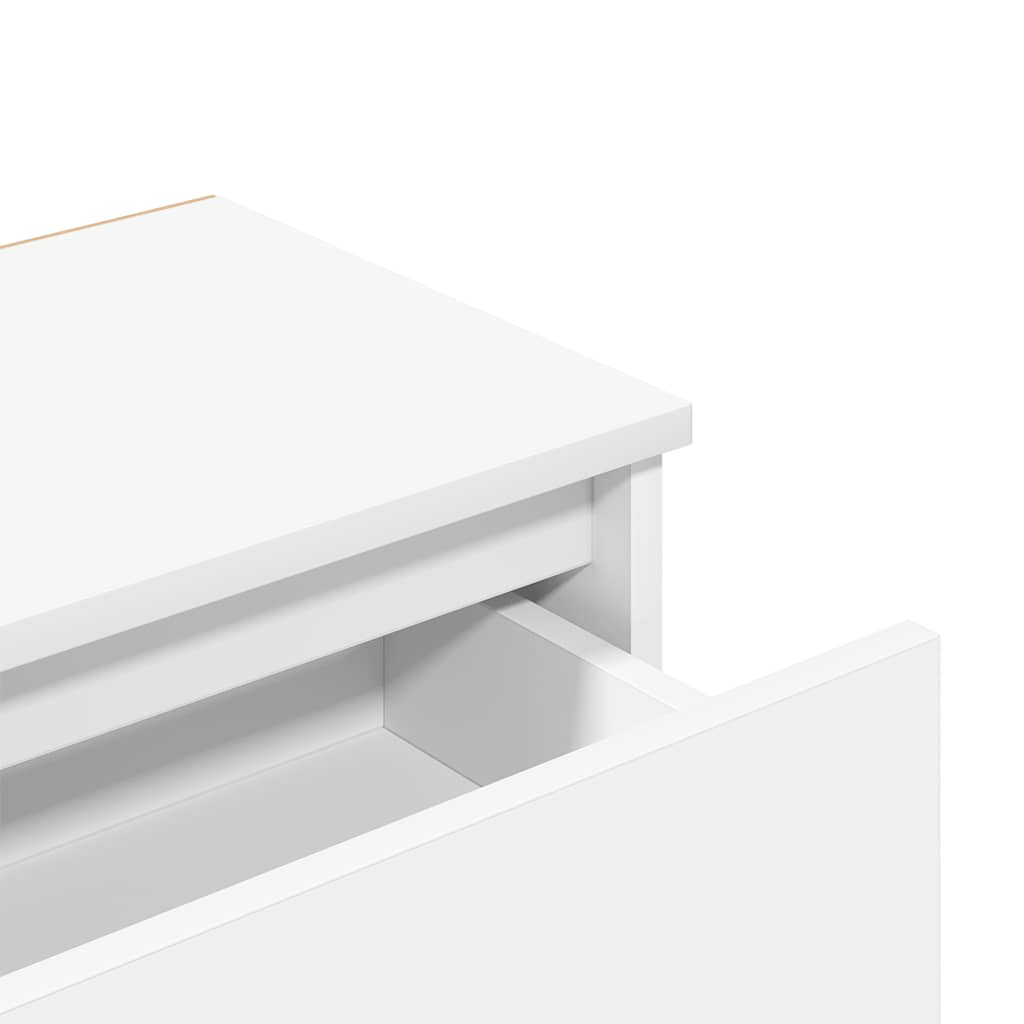 Tables de chevet 2 pcs Blanc 40x30x39 cm Bois d'ingénierie - XIOS
