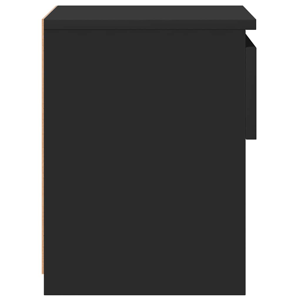 Table de chevet Noir 40x30x39 cm Bois d’ingénierie - XIOS