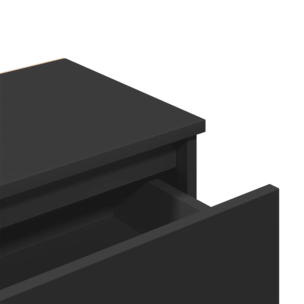 Table de chevet Noir 40x30x39 cm Bois d’ingénierie - XIOS