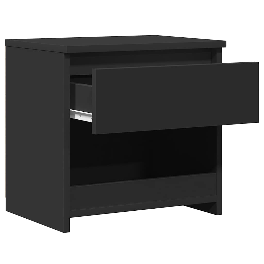 Tables de chevet 2 pcs Noir 40x30x39 cm Bois d’ingénierie - XIOS