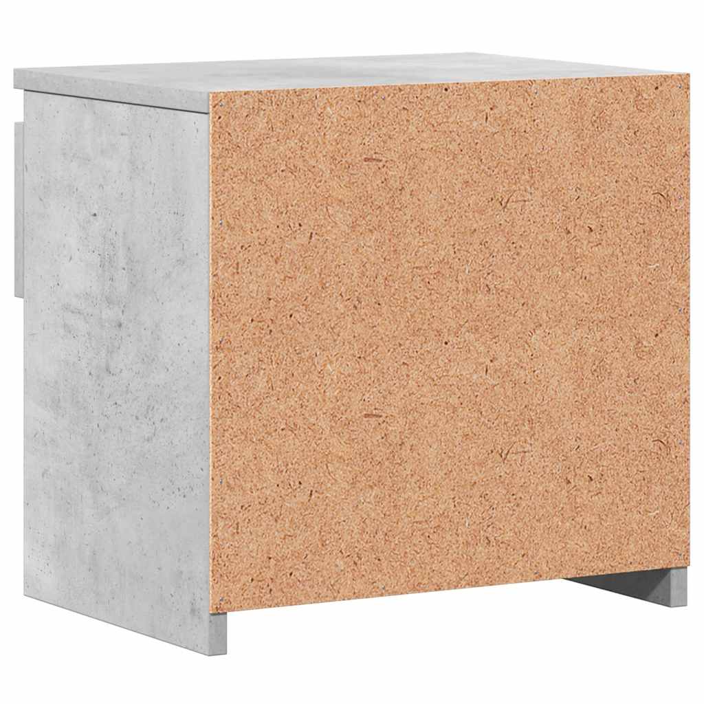 Tables de chevet 2 pcs Gris béton 40x30x39 cm Bois d’ingénierie - XIOS