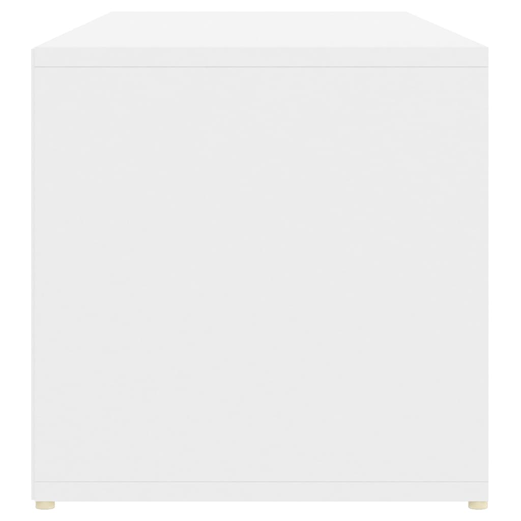 Banc à chaussures Blanc 105x35x35 cm Aggloméré - XIOS