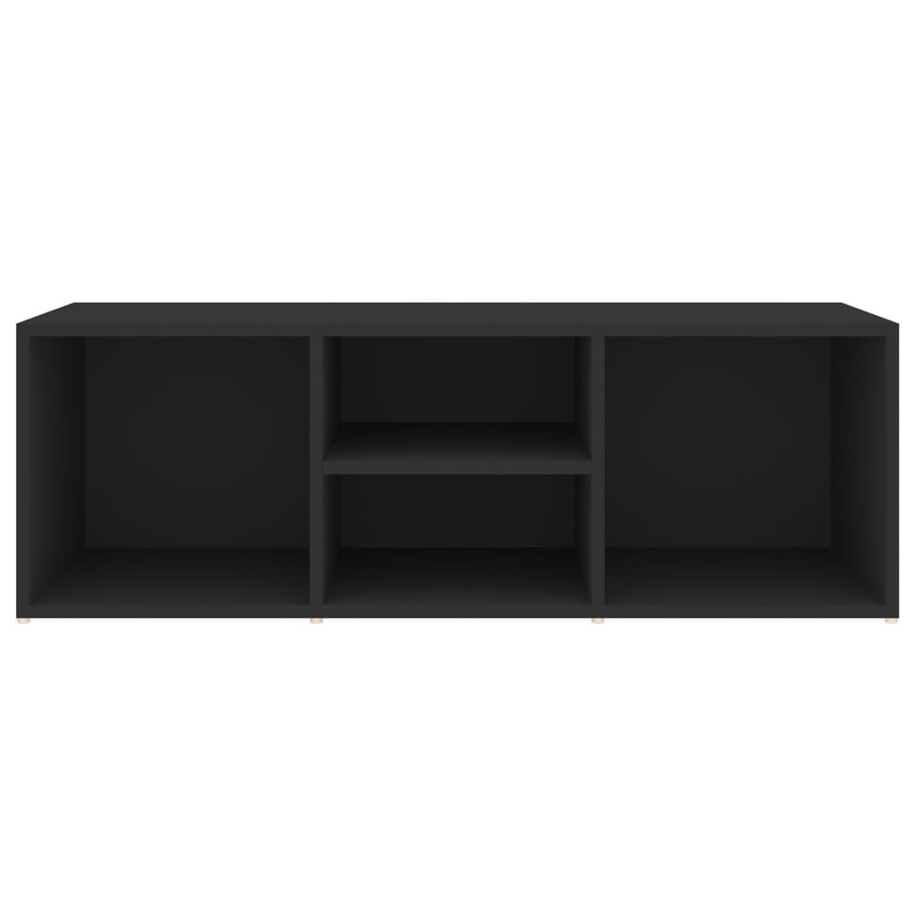 Banc à chaussures Noir 105x35x35 cm Aggloméré - XIOS