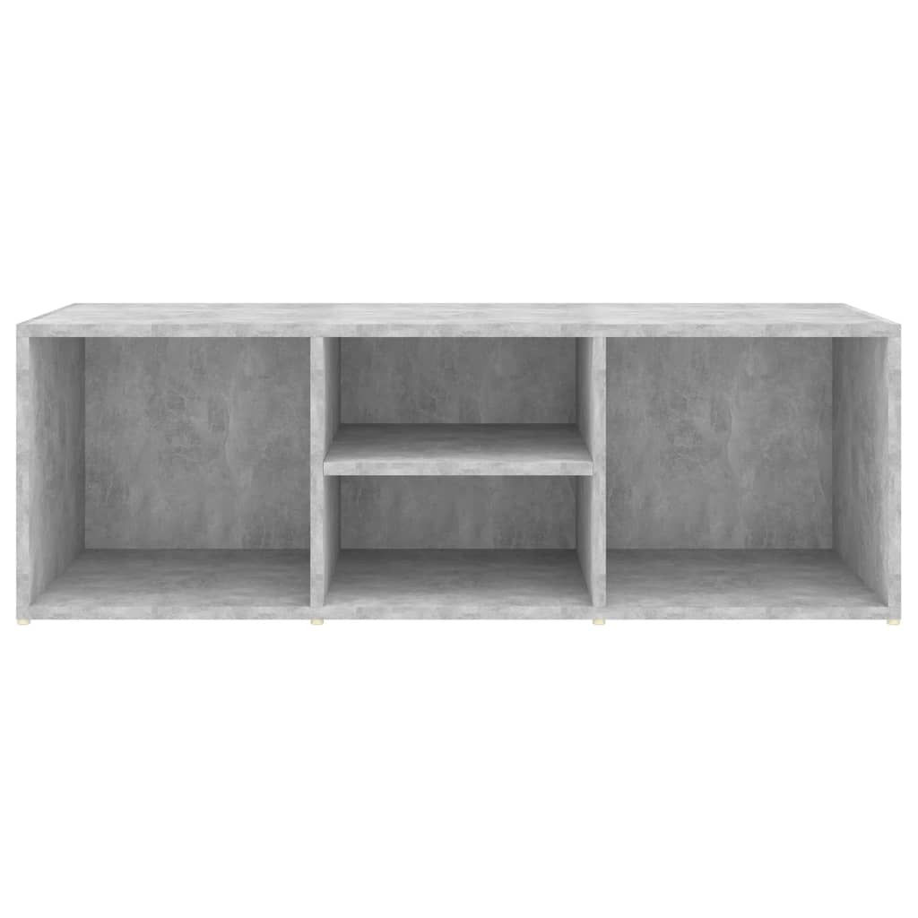Banc à chaussures Gris béton 105x35x35 cm Aggloméré - XIOS