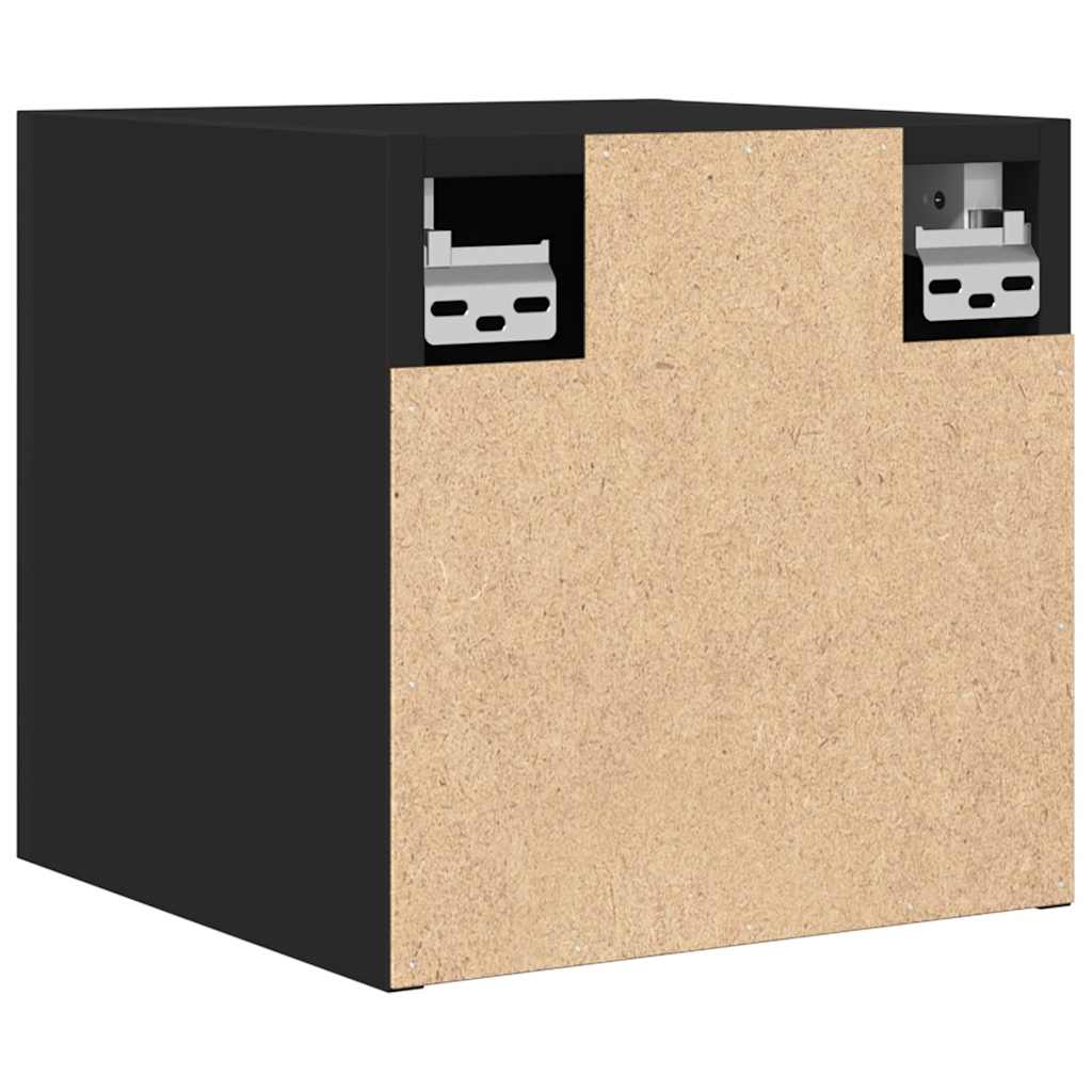 Meuble TV mural Noir 30,5x30x30 cm - XIOS