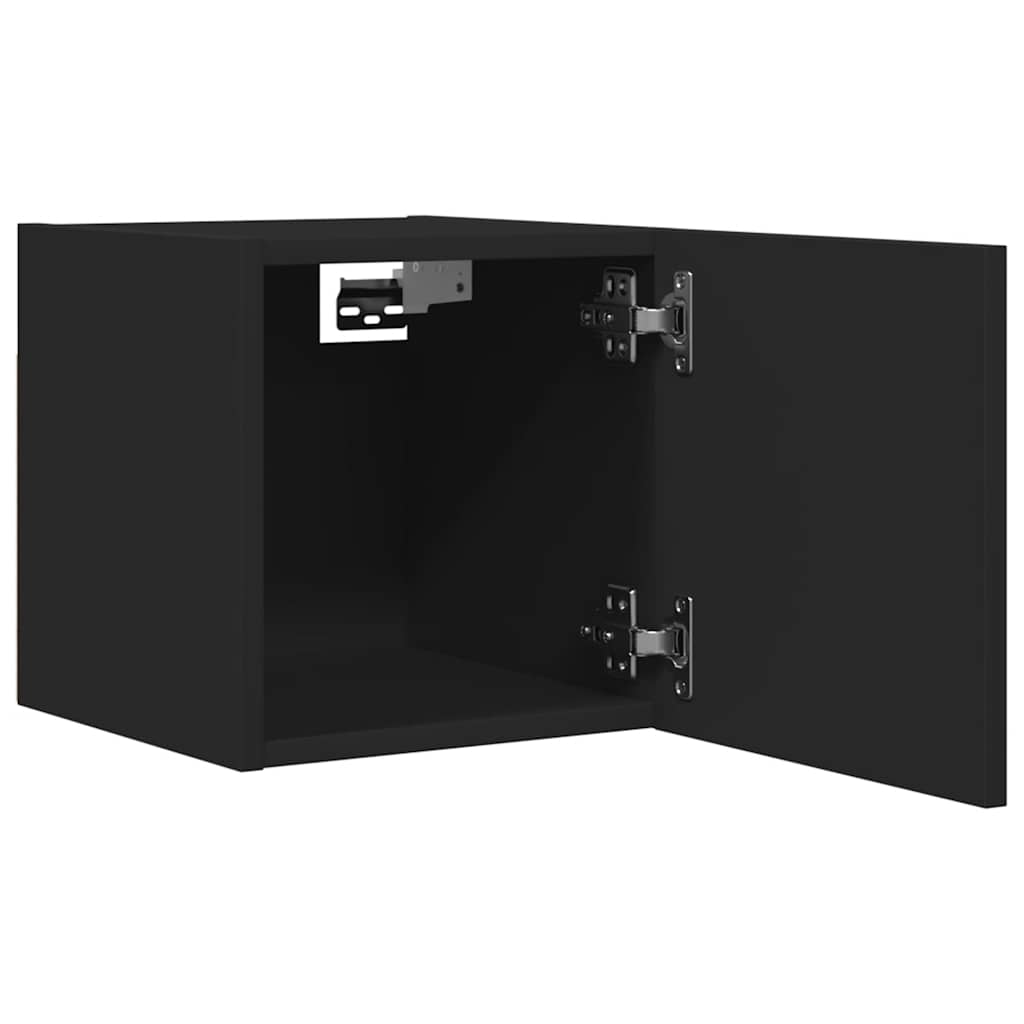 Meuble TV mural Noir 30,5x30x30 cm - XIOS
