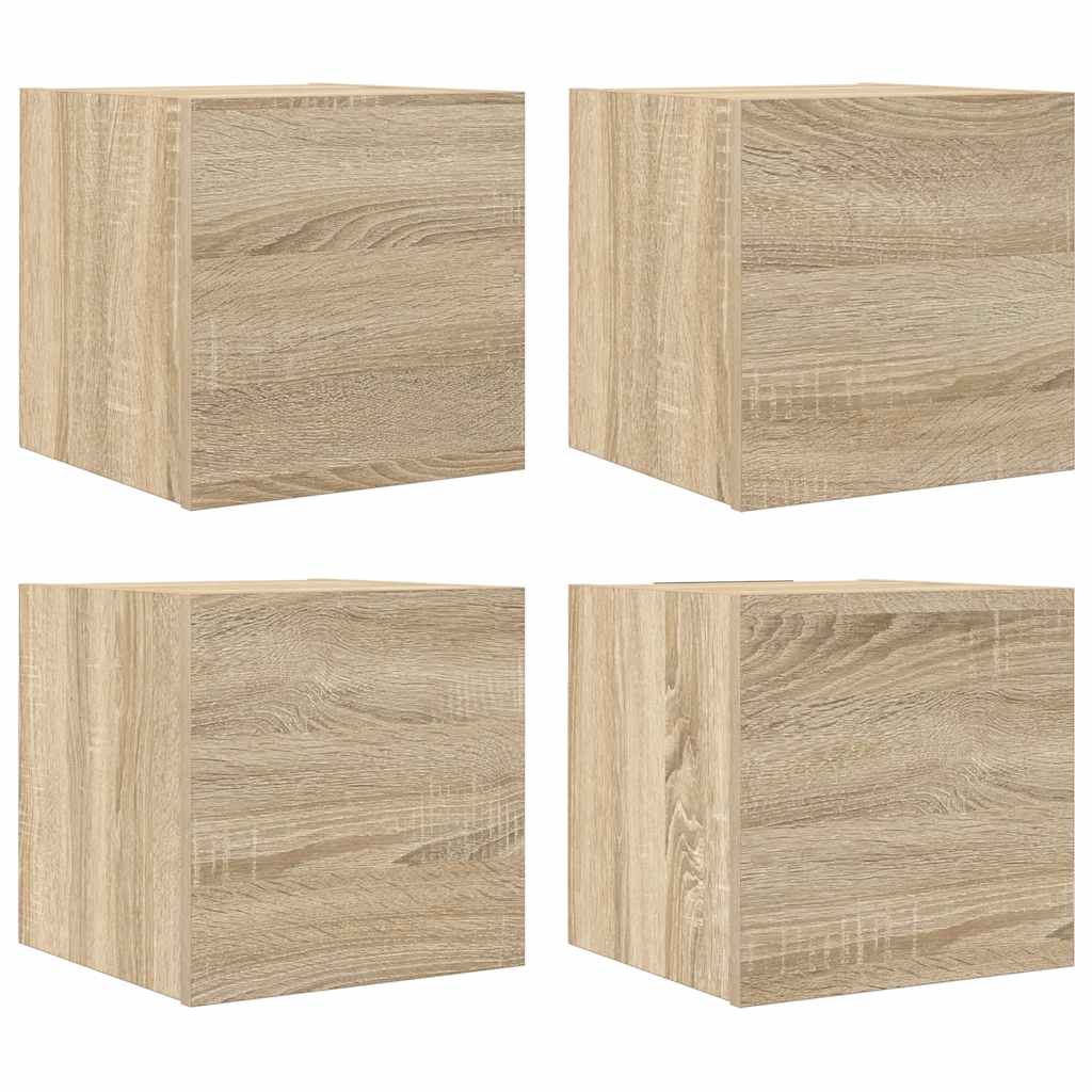 Meubles TV muraux 4 pcs Chêne sonoma 30,5x30x30 cm - XIOS