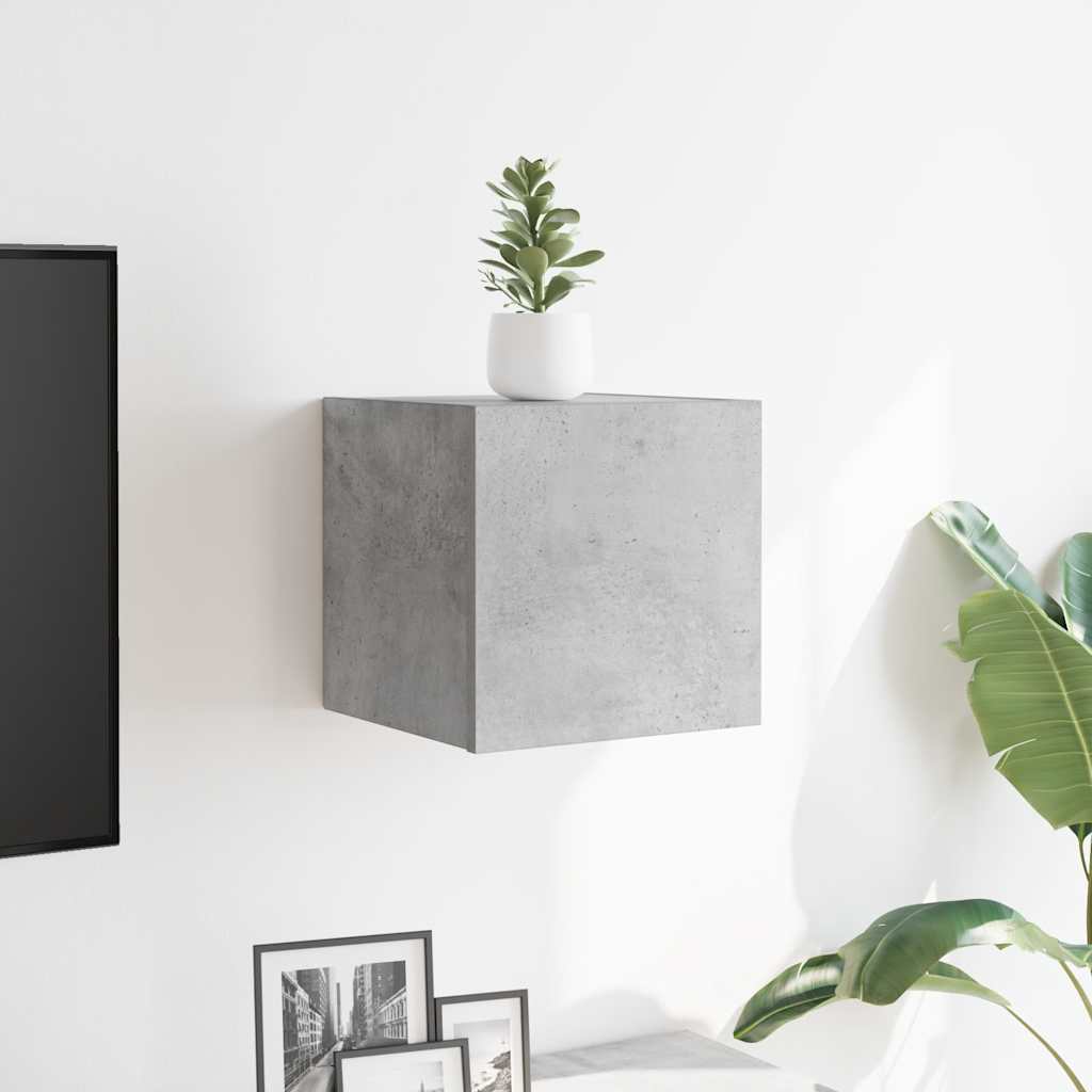 Meuble TV mural Gris béton 30,5x30x30 cm Meubles TV vidaXL