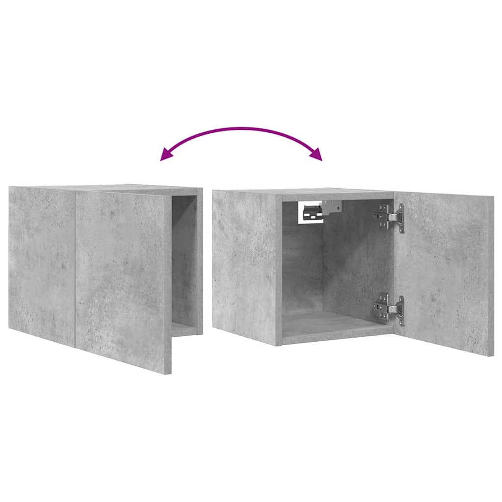Meuble TV mural Gris béton 30,5x30x30 cm Meubles TV vidaXL