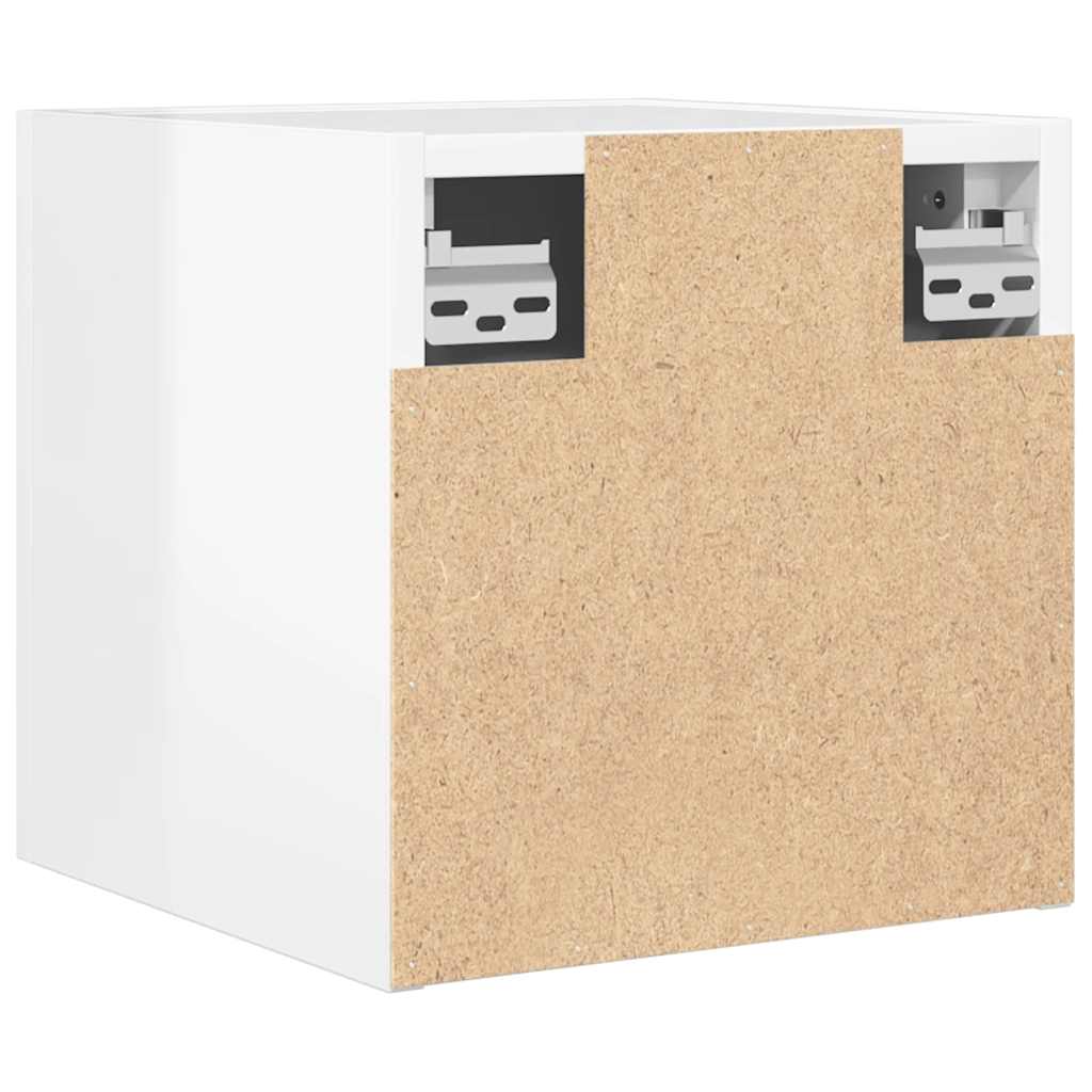 Meuble TV mural Blanc brillant 30,5x30x30 cm - XIOS