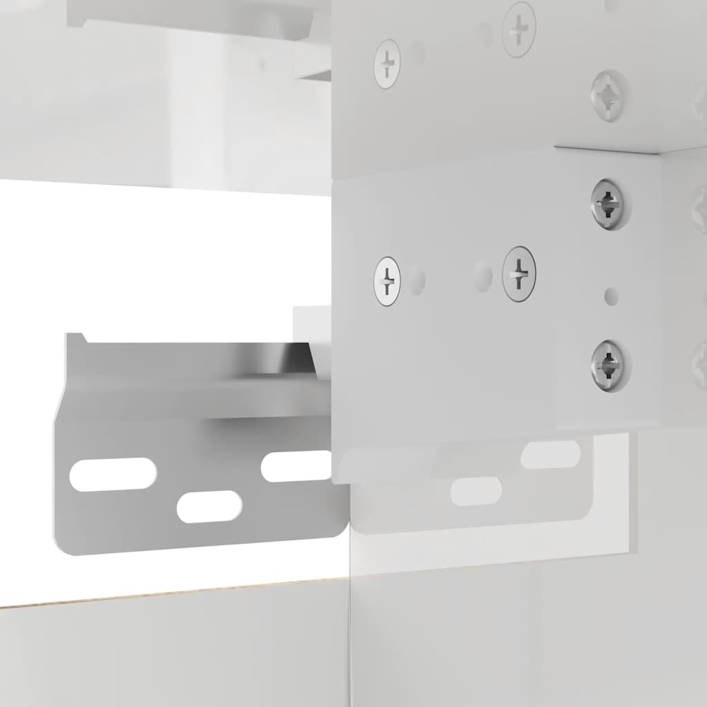 Meuble TV mural Blanc brillant 30,5x30x30 cm - XIOS