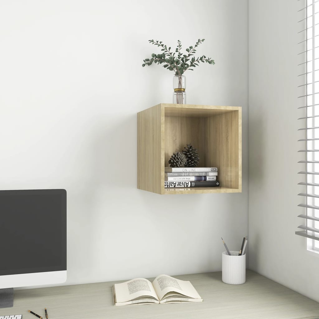 Armoire murale Chêne Sonoma 37x37x37 cm Aggloméré Étagères murales & corniches vidaXL