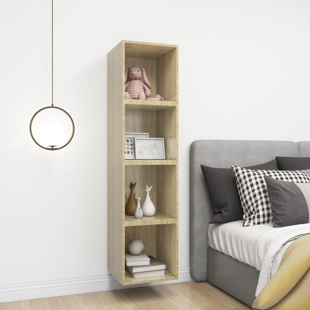 Armoires murales 4 pcs Chêne Sonoma 37x37x37 cm Bois ingénierie - XIOS