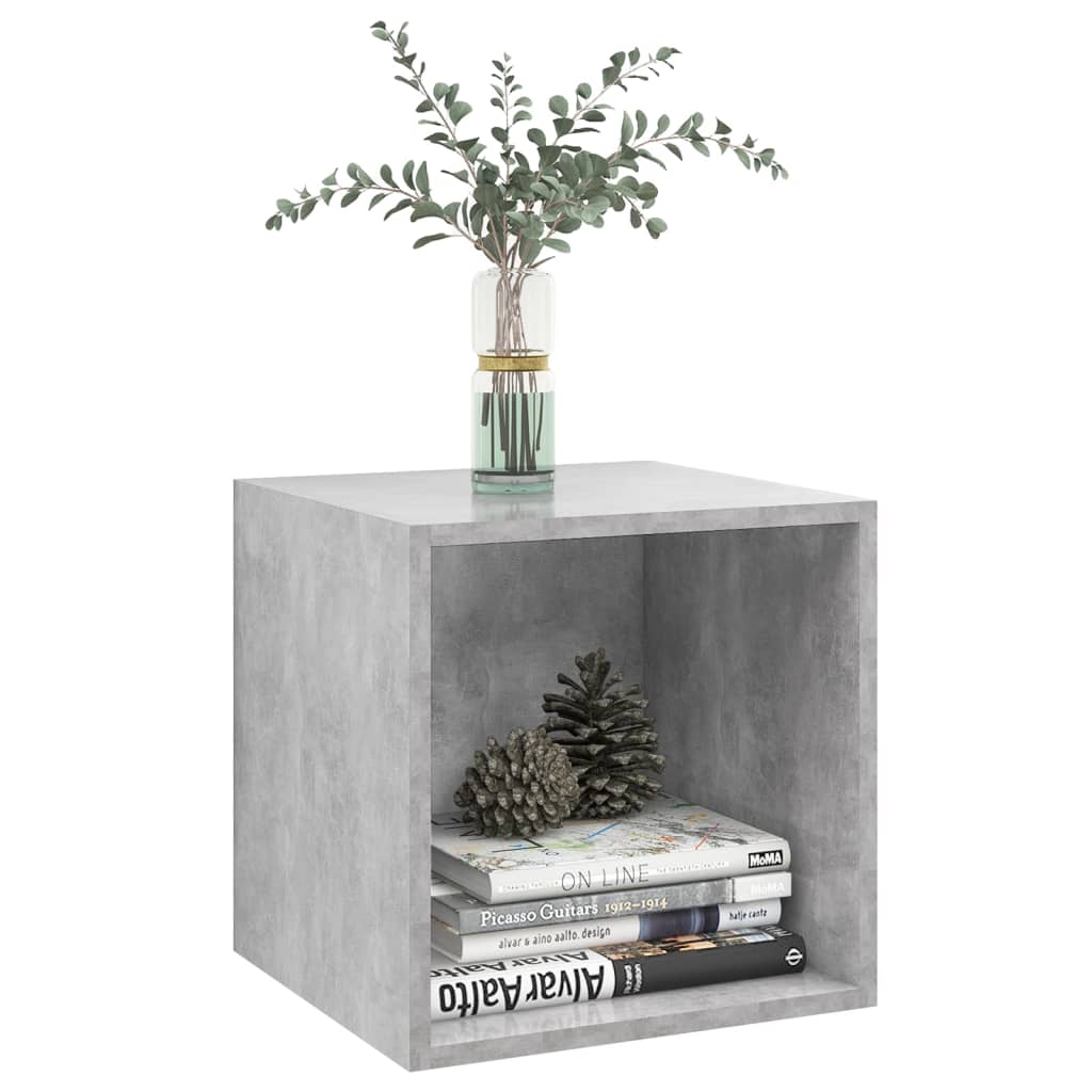 Armoires murales 2 pcs Gris béton 37x37x37 cm Bois d’ingénierie - XIOS
