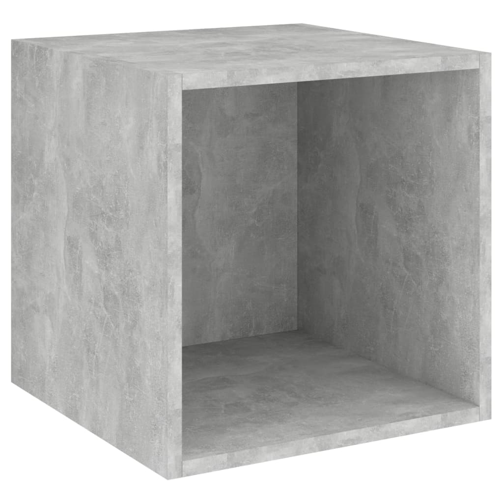 Armoires murales 2 pcs Gris béton 37x37x37 cm Bois d’ingénierie - XIOS
