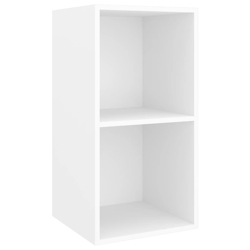 Meuble TV mural Blanc 37x37x72 cm Bois d’ingénierie - XIOS