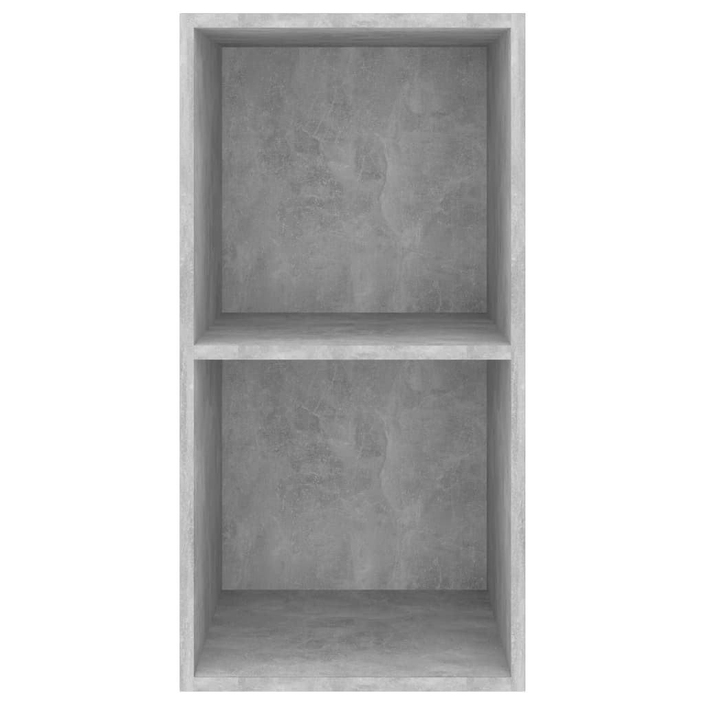 Meuble TV mural Gris béton 37x37x72 cm Bois d’ingénierie - XIOS