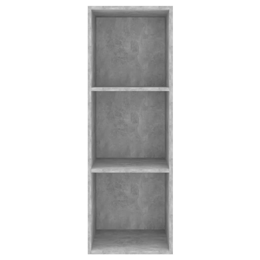 Meuble TV mural Gris béton 37x37x107 cm Bois d’ingénierie - XIOS