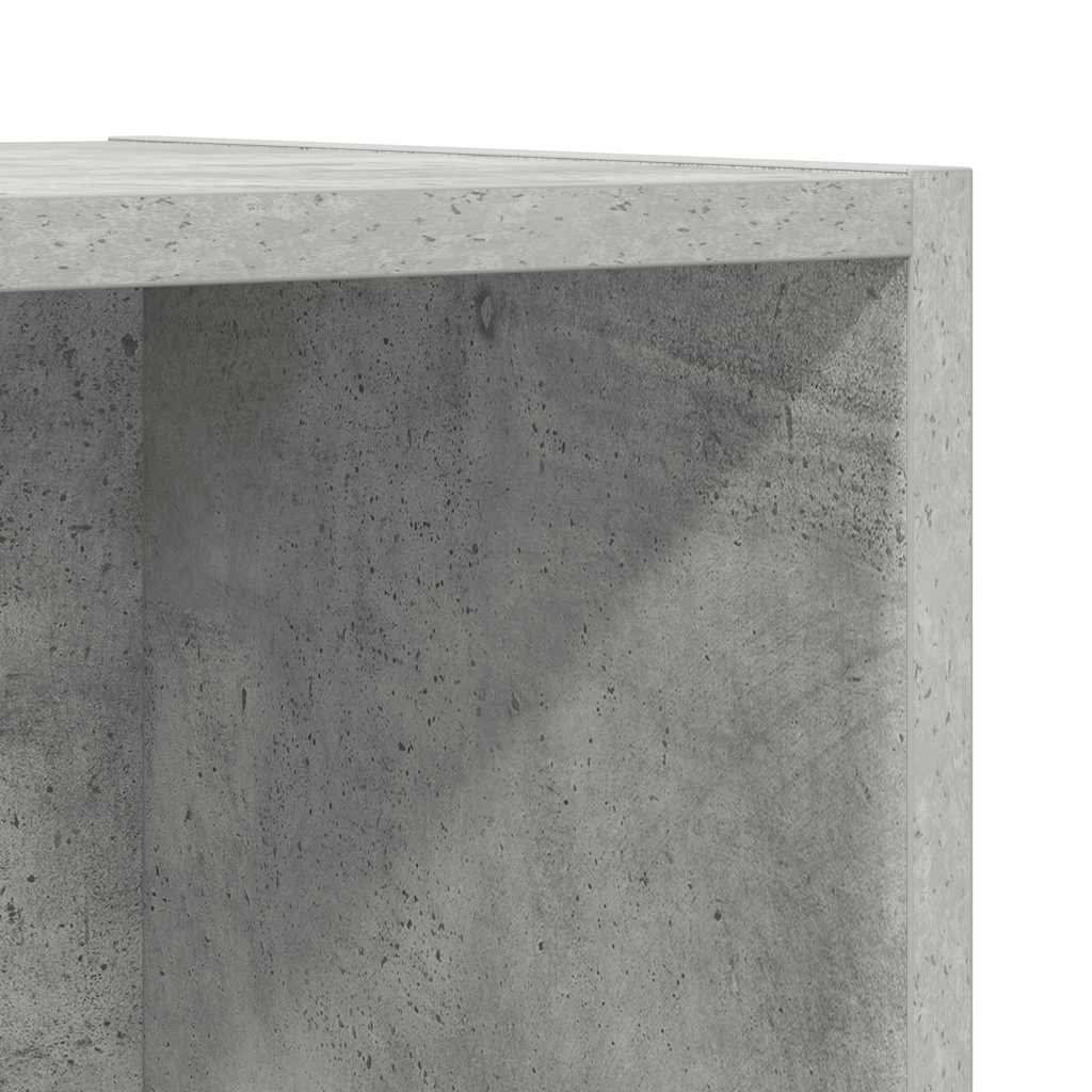 Meuble TV mural Gris béton 37x37x142,5 cm Bois d’ingénierie - XIOS