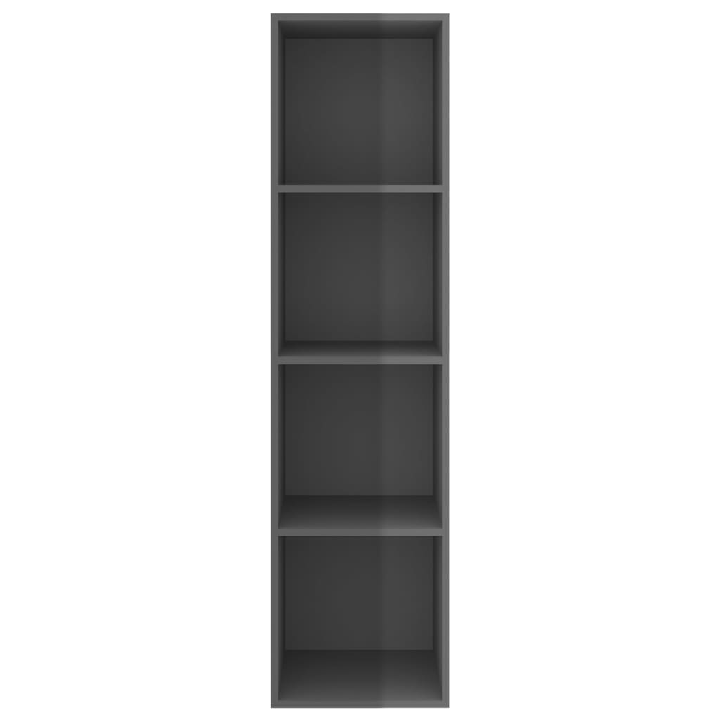Meuble TV mural Gris brillant 37x37x142,5 cm Bois d’ingénierie Meubles TV vidaXL   