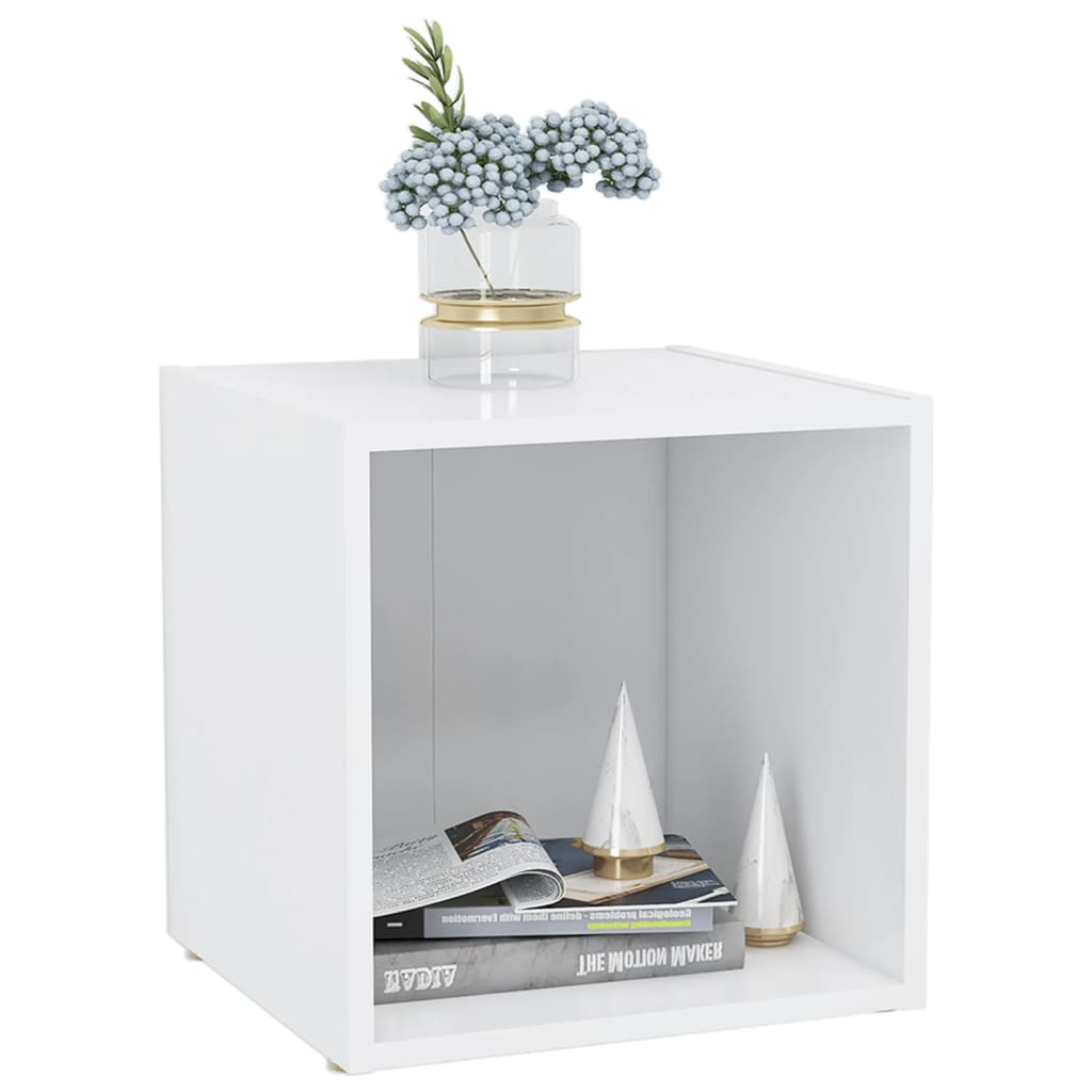 Meubles TV 2 pcs Blanc 37x35x37 cm Bois d’ingénierie - XIOS