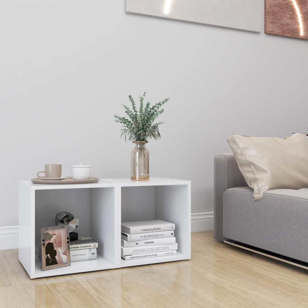 Meubles TV 2 pcs Blanc 37x35x37 cm Bois d’ingénierie - XIOS