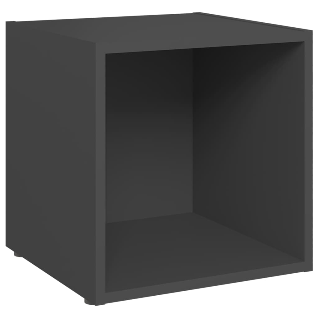 Meubles TV 2 pcs gris 37x35x37 cm bois d’ingénierie - XIOS