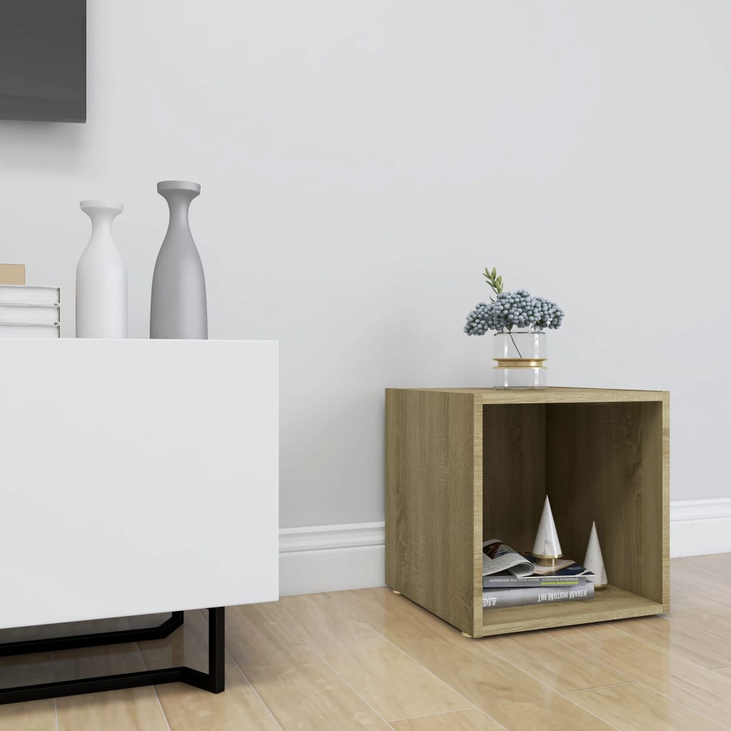 Meuble TV chêne sonoma 37x35x37 cm bois d’ingénierie - XIOS