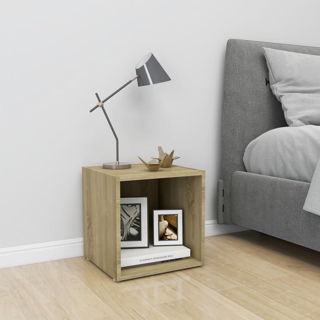 Meuble TV chêne sonoma 37x35x37 cm bois d’ingénierie - XIOS