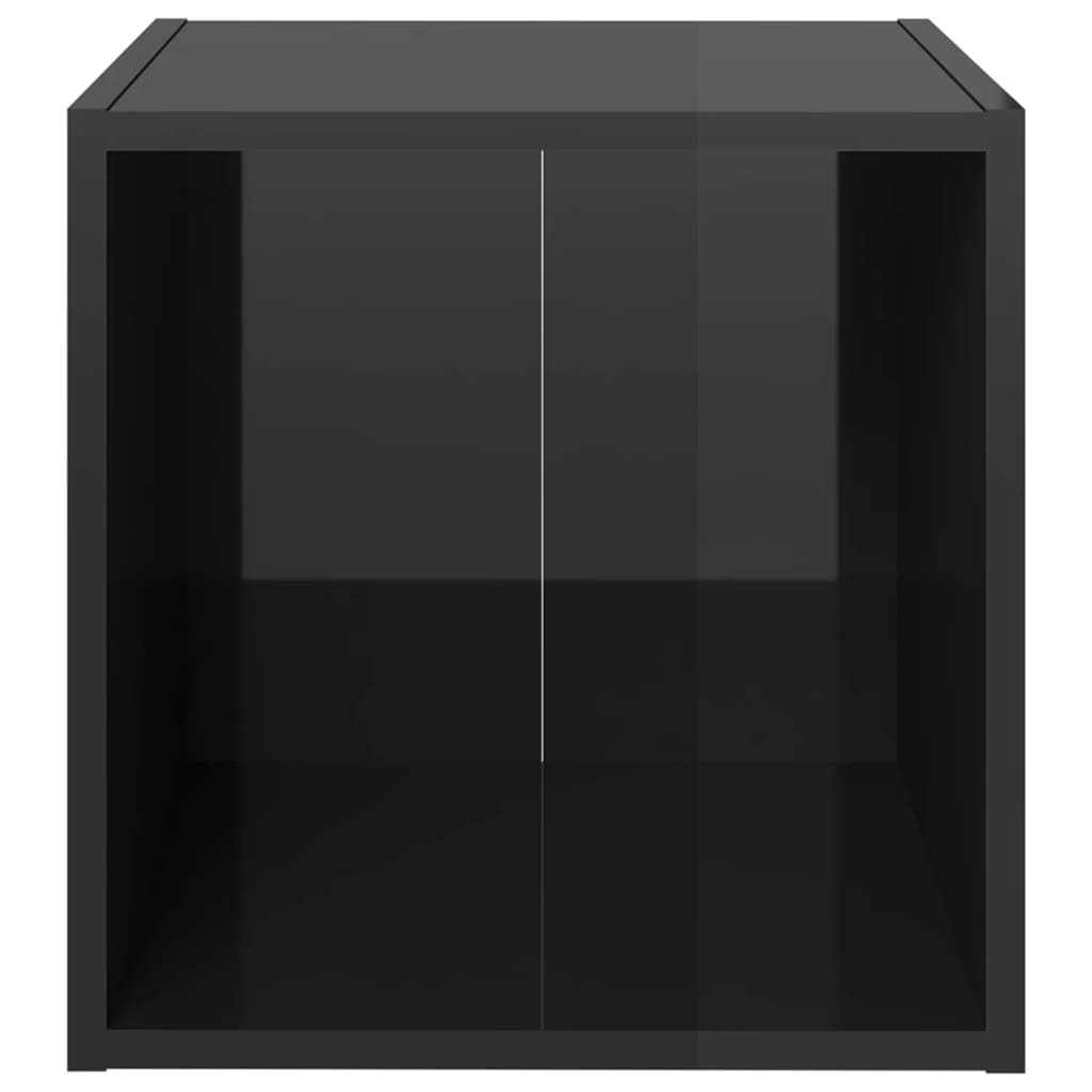 Meubles TV 4 pcs noir brillant 37x35x37 cm bois d’ingénierie - XIOS