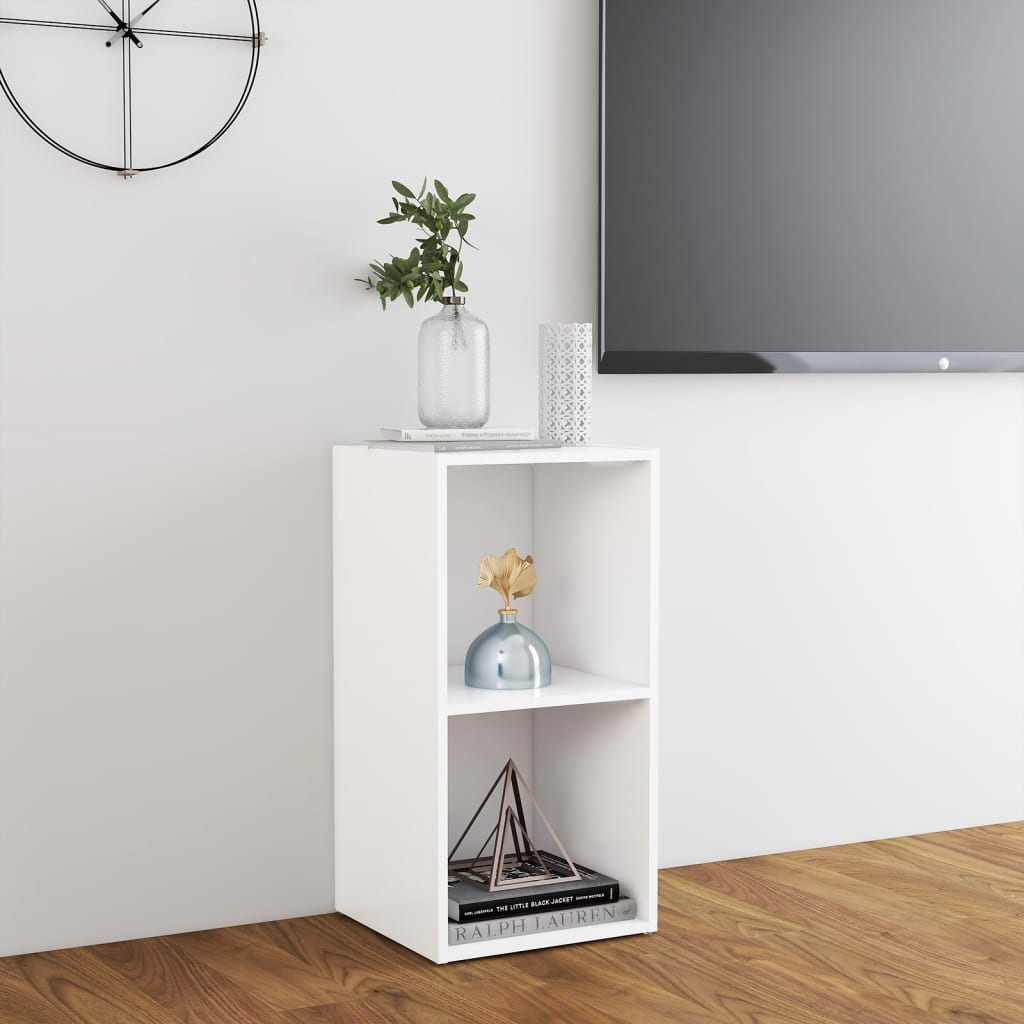 Meuble TV blanc 72x35x36,5 cm bois d’ingénierie - XIOS