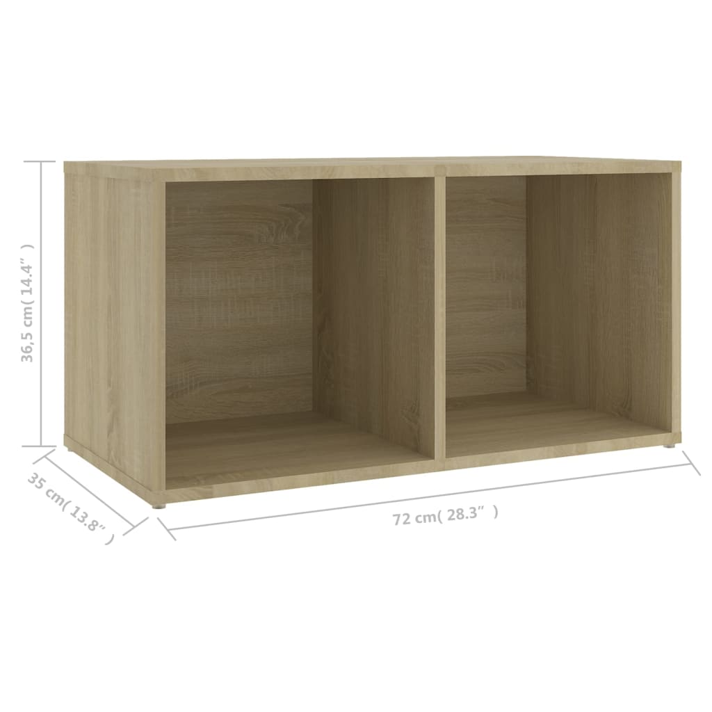 Meuble TV chêne sonoma 72x35x36,5 cm bois d’ingénierie - XIOS