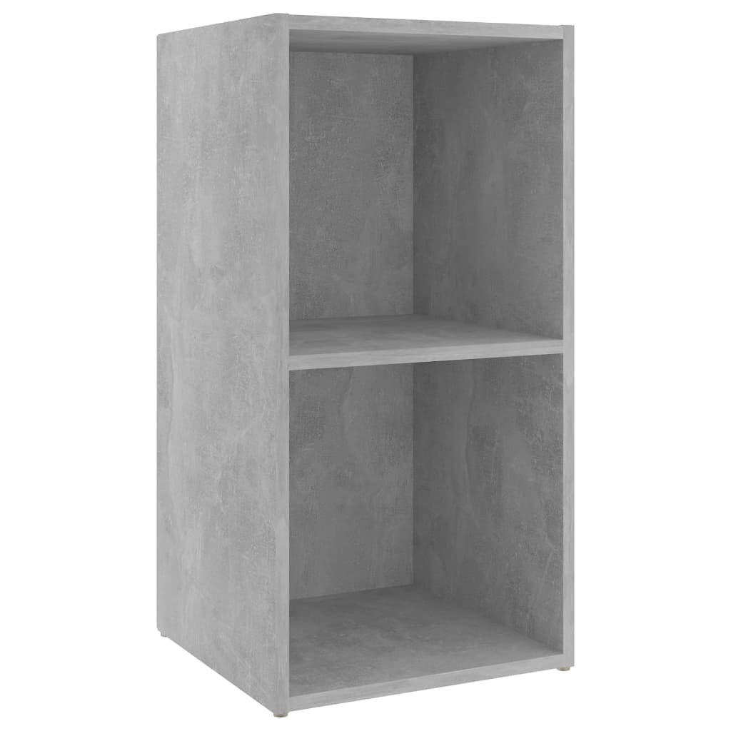 Meuble TV gris béton 72x35x36,5 cm bois d’ingénierie - XIOS