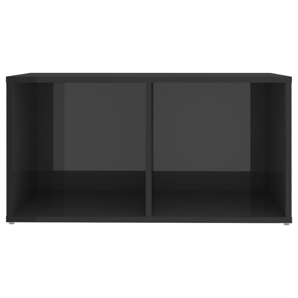 Meuble TV gris brillant 72x35x36,5 cm bois d’ingénierie - XIOS