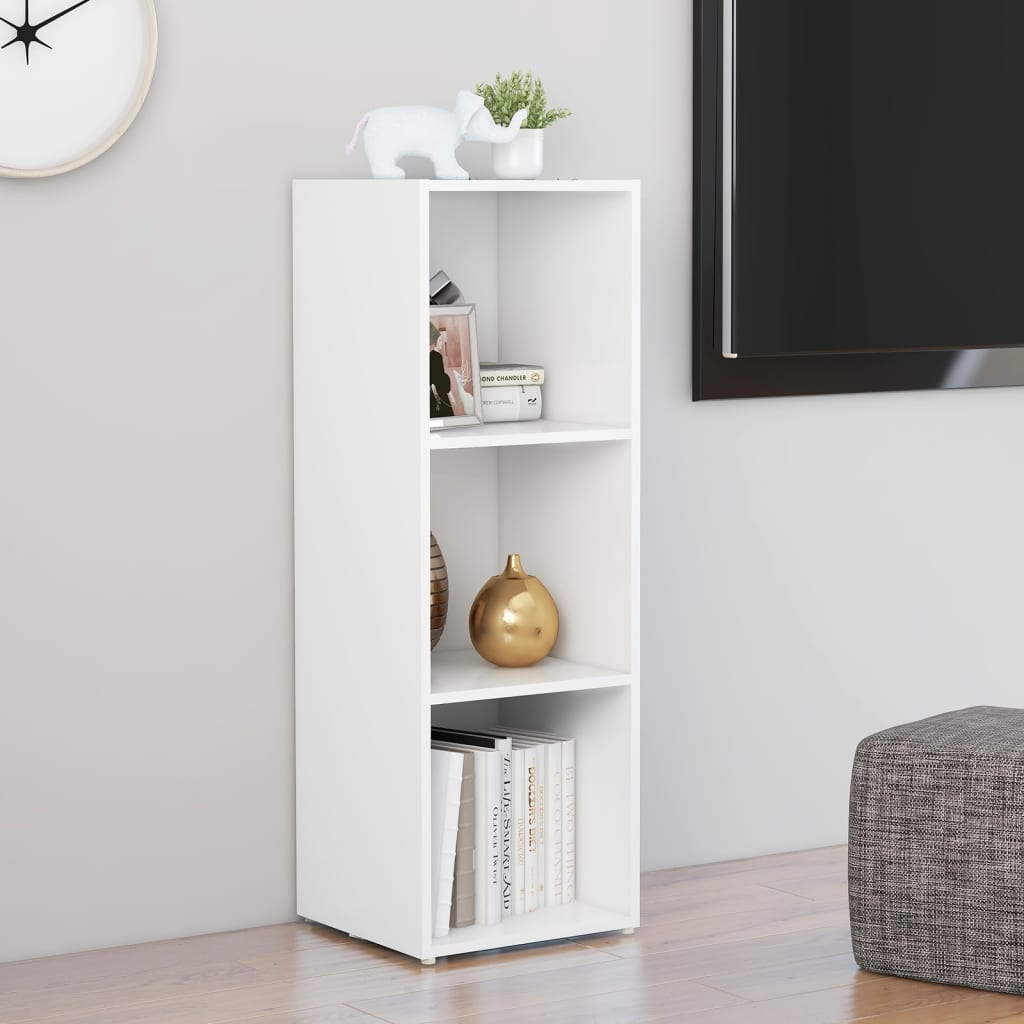 Meuble TV Blanc 107x35x37 cm Bois d’ingénierie - XIOS