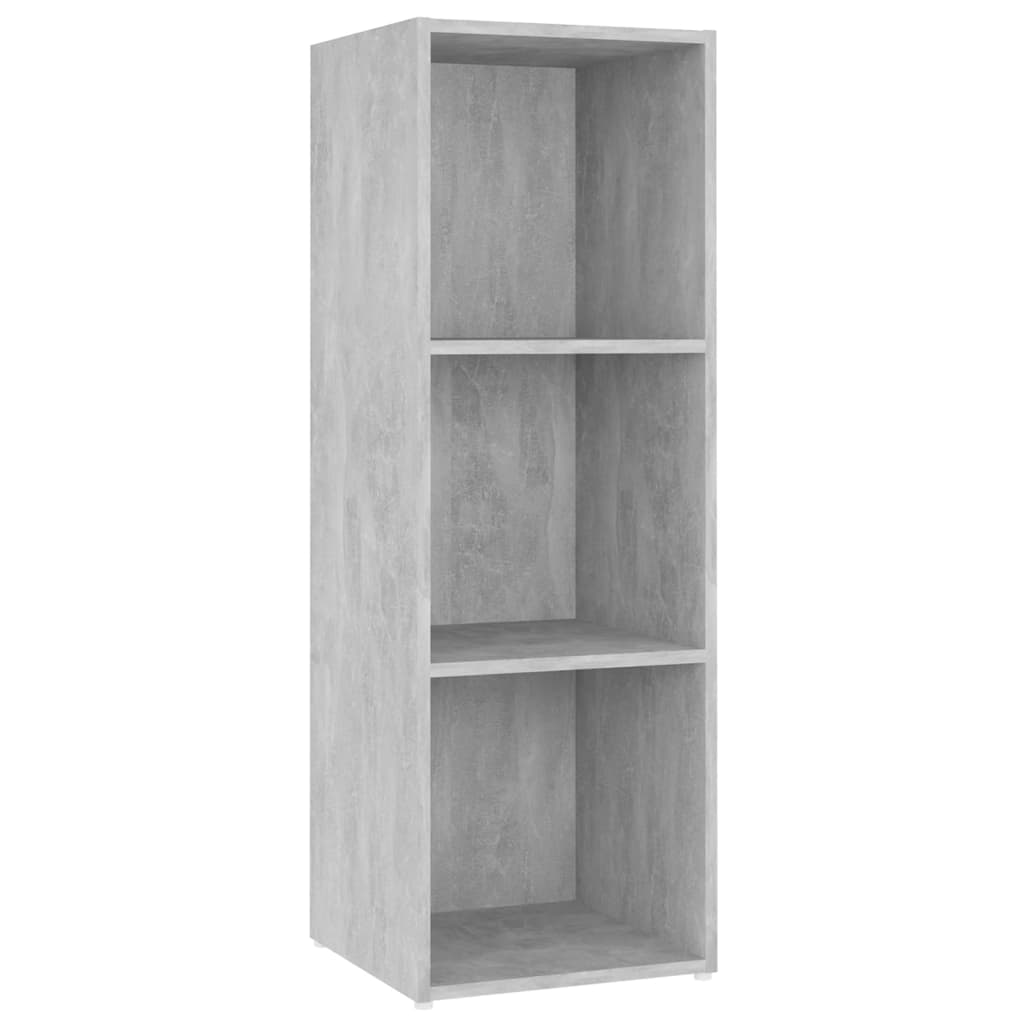 Meuble TV gris béton 107x35x37 cm bois d’ingénierie - XIOS