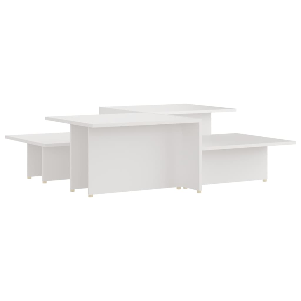 Tables basses 2 pcs Blanc 111,5x50x33 cm Bois d'ingénierie - XIOS