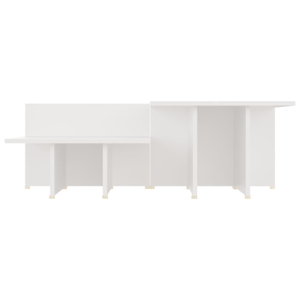 Tables basses 2 pcs Blanc 111,5x50x33 cm Bois d'ingénierie - XIOS