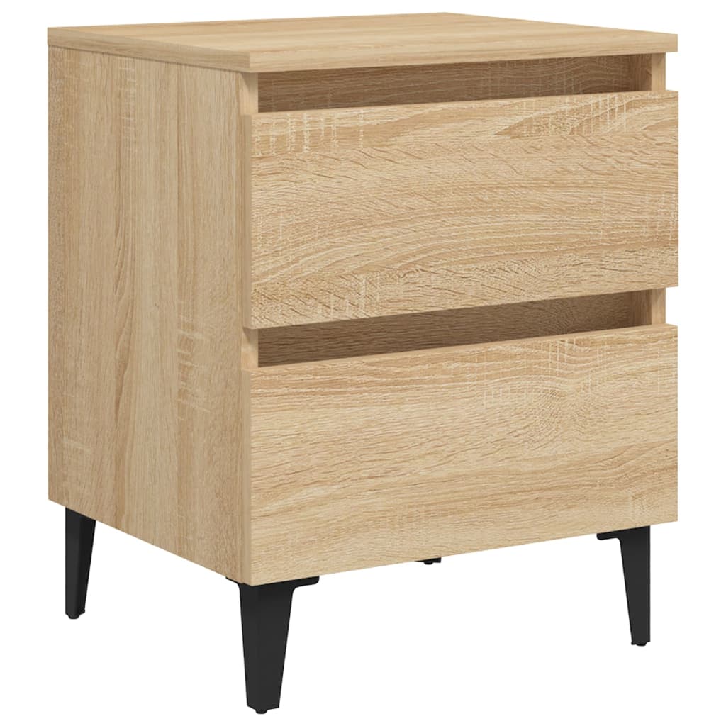 Tables de chevet 2 pcs chêne sonoma 40x35x50 cm bois ingénierie - XIOS