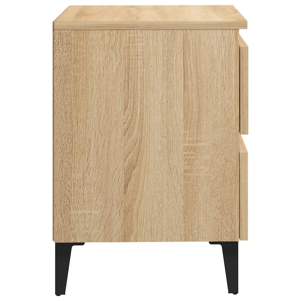 Tables de chevet 2 pcs chêne sonoma 40x35x50 cm bois ingénierie - XIOS